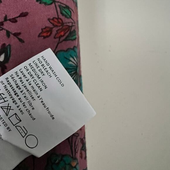 Anthropologie Women's Blouse Top Shirt Tiny Printed XS Olsen Floral Buttondown - Picture 9 of 9